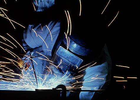 Welder At Work